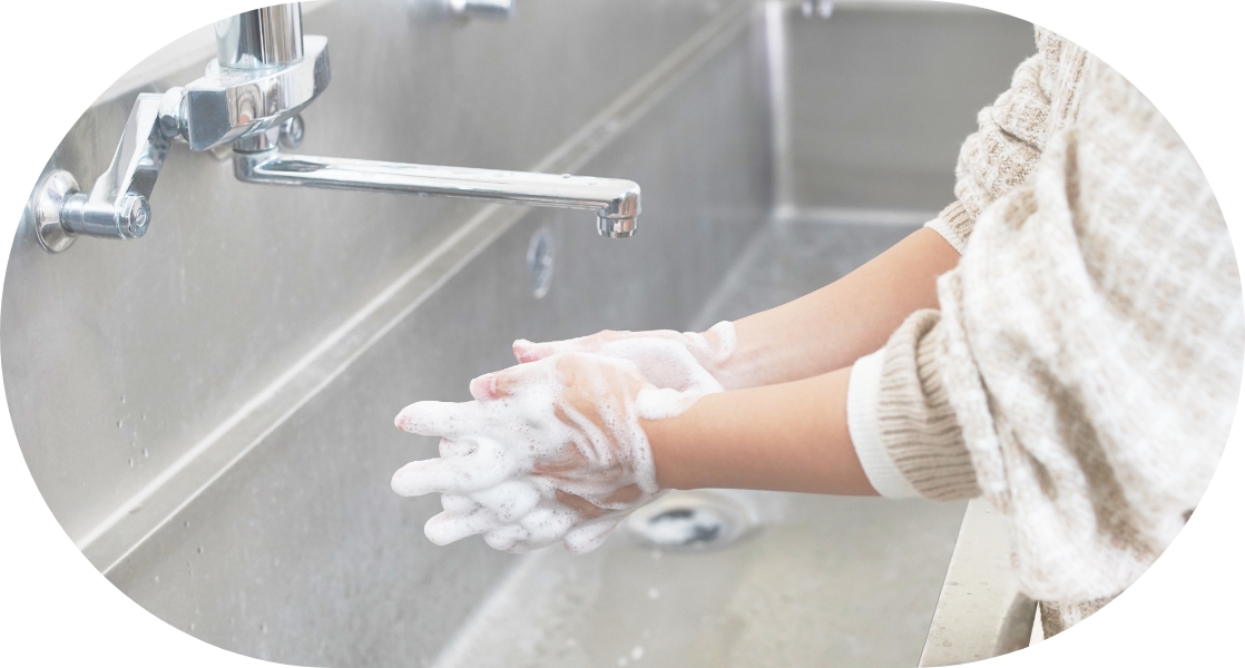 衛生的手洗い体験